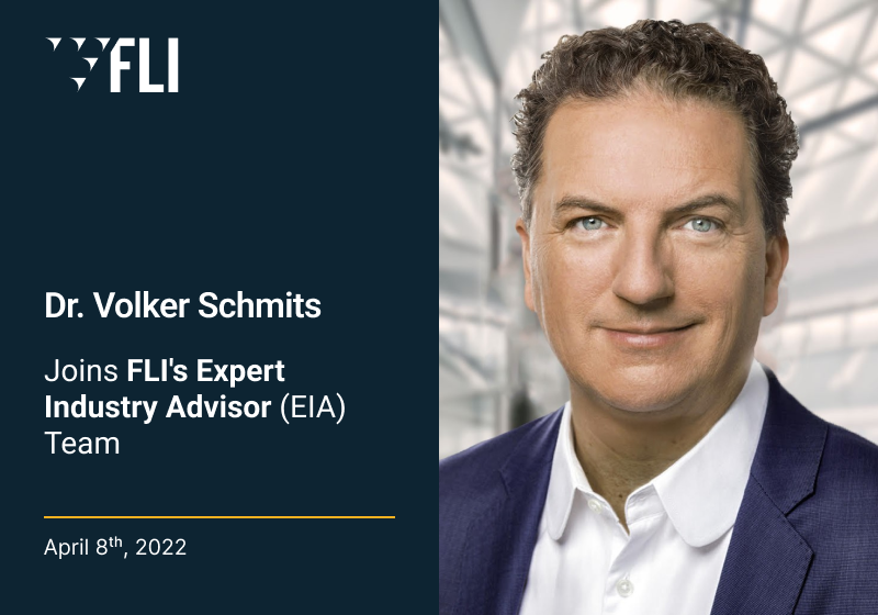Dr. Volker Schmits Joins FLI's Expert Industry Advisor (EIA) Team