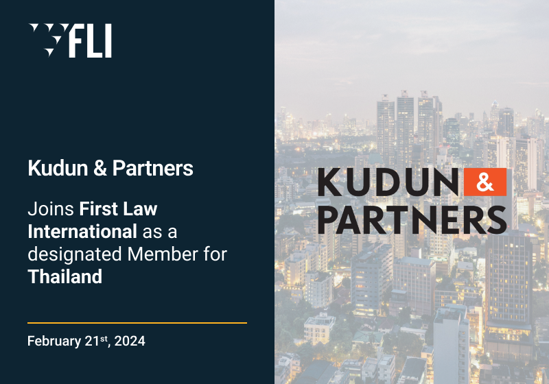 Kudun & Partners Joins First Law International