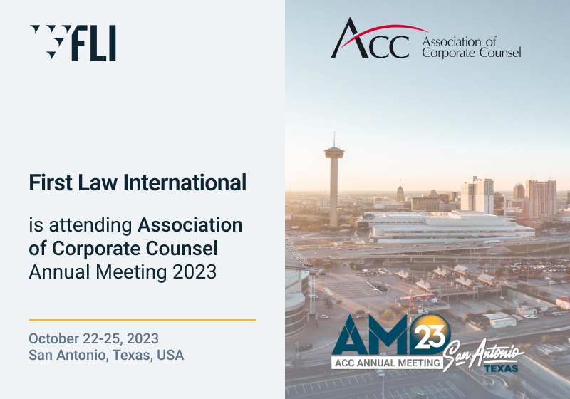 FLI is attending the Association of Corporate Counsel Annual Meeting 2023